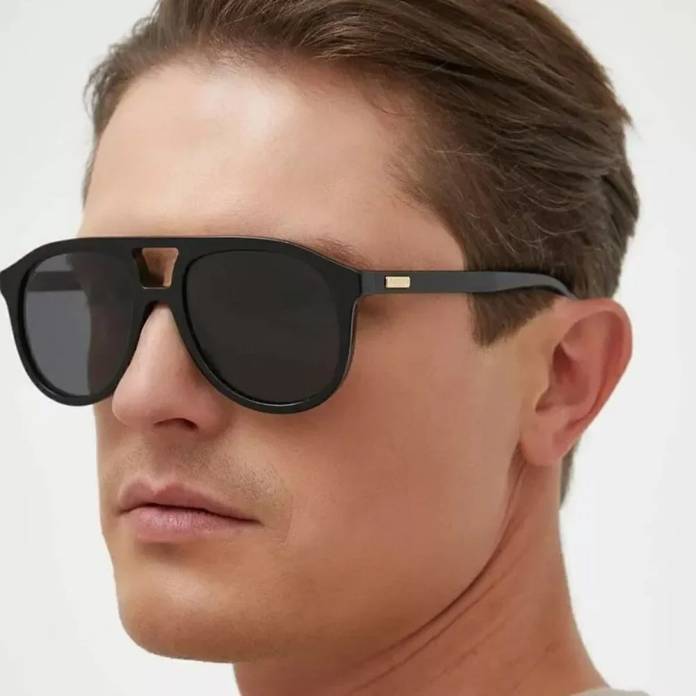 NEW Gucci GG1320S 004 Black Grey Pilot Unisex Sunglasses